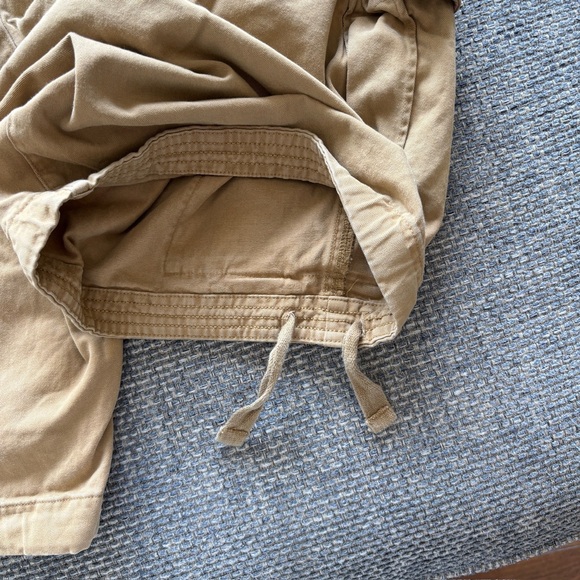 Abercrombie & Fitch Men’s Distressed Khaki/Tan Button Fly Cargo Shorts Sz 33 - Picture 5 of 5